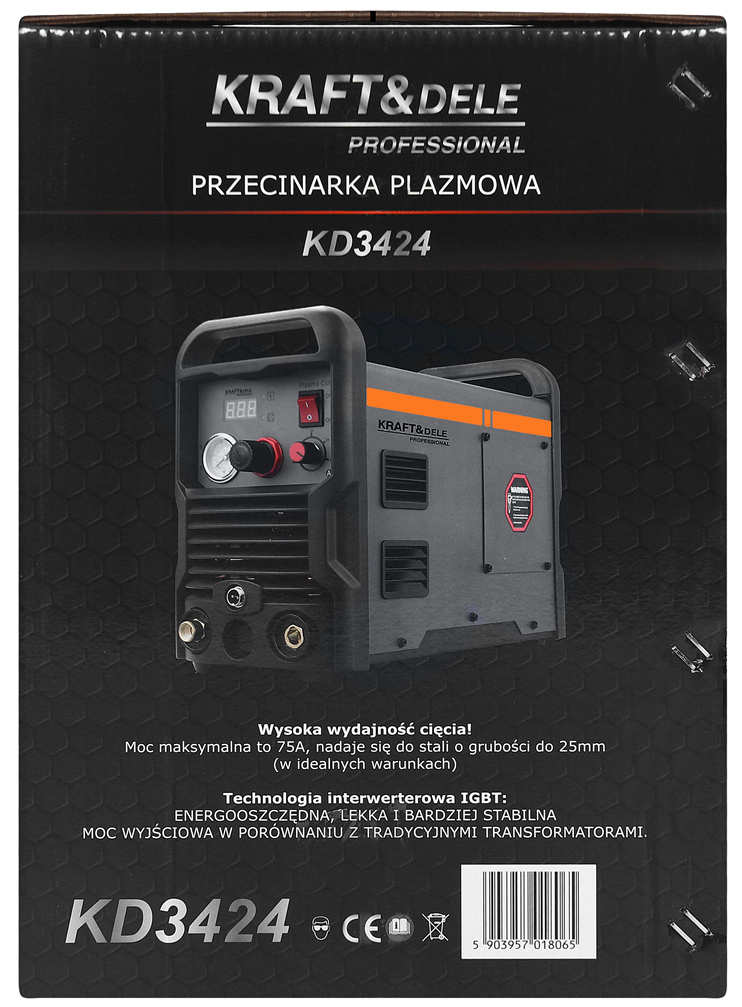 PLASMA CUTTER 75A MAX 25MM KD3424 (F10)