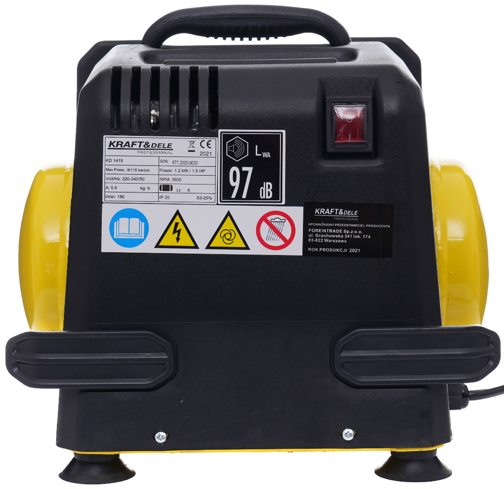 Oil-free compressor 6L 8bar KD1415