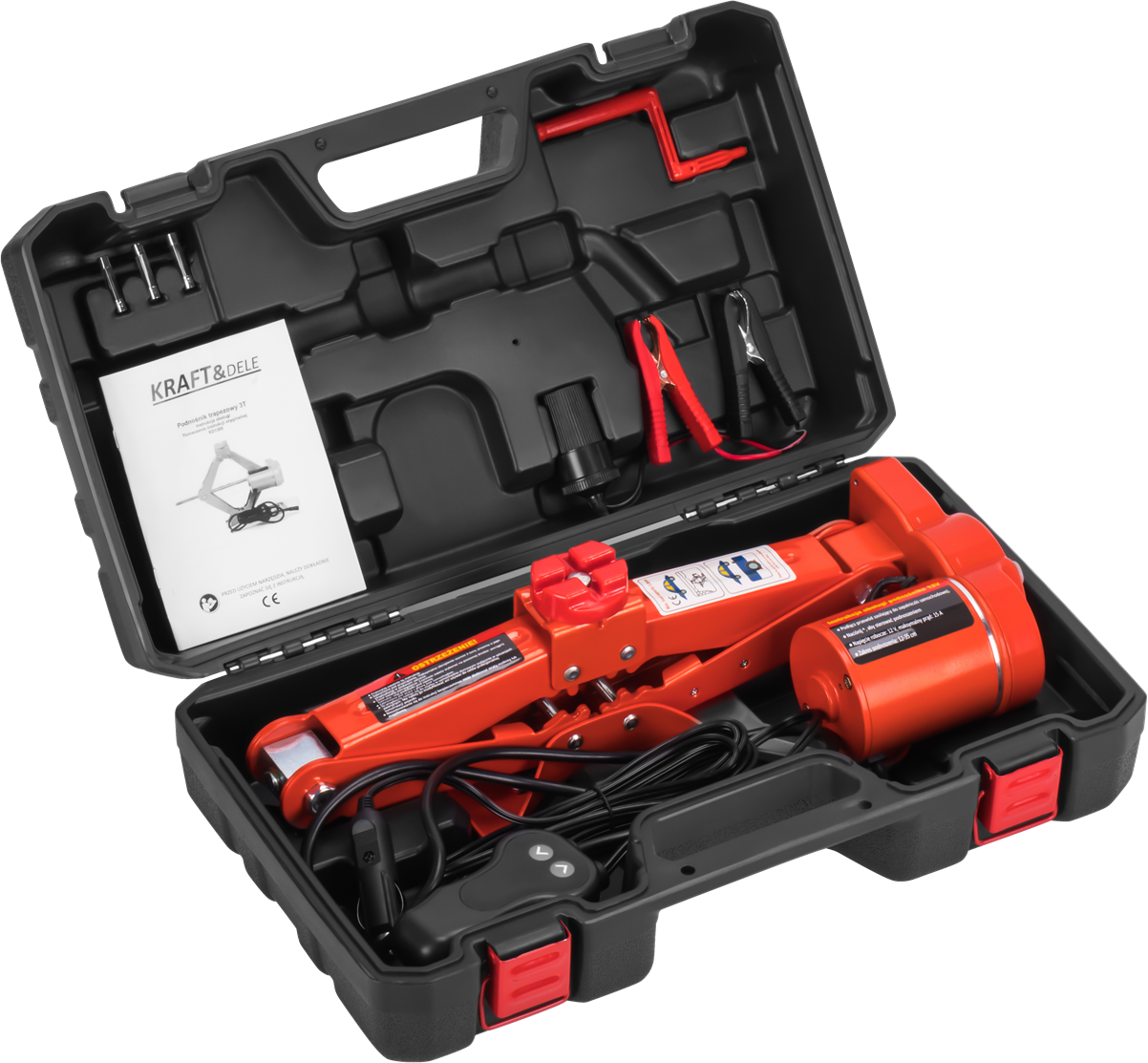 ELECTRIC CAR JACK SCISSOR LIFT FROG 12V 3T CASE KD1369