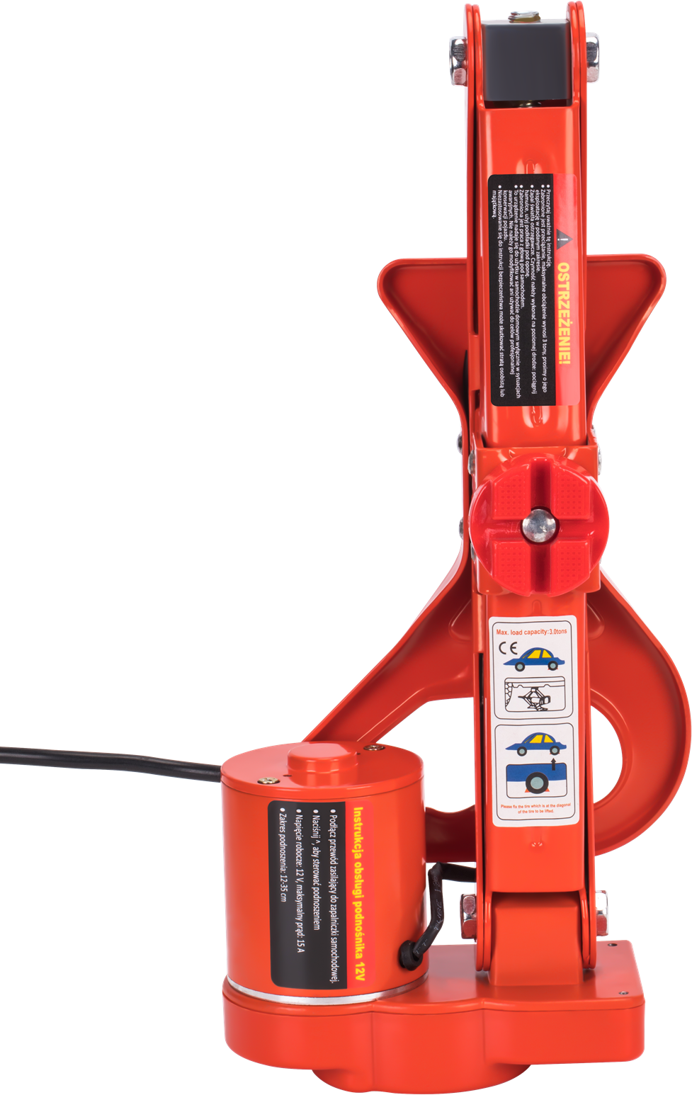 ELECTRIC CAR JACK SCISSOR LIFT FROG 12V 3T CASE KD1369
