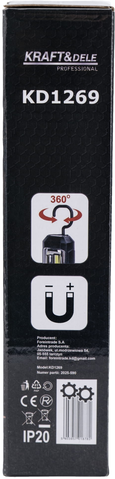 LED WORKSHOP FLASHLIGHT 350LM KD1269