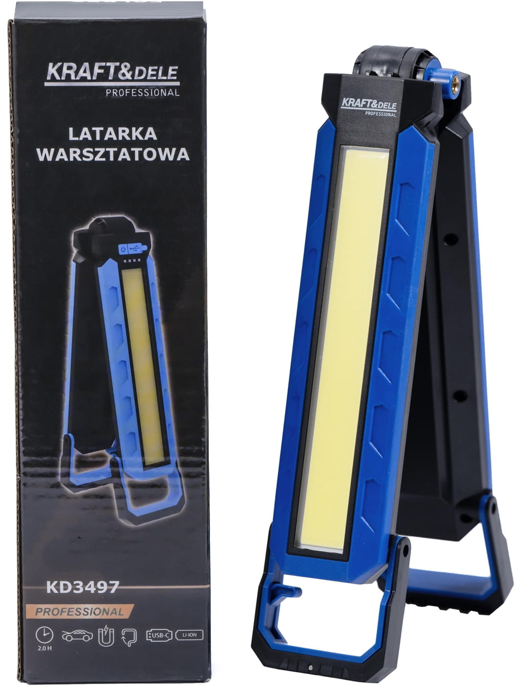 LED TÖÖKOJA TASKULAMP USB-C 1100LM 4000mAh KD3497