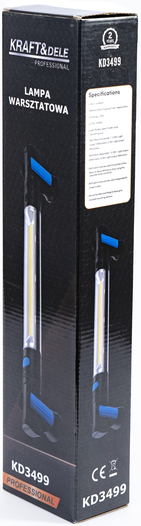 WORKSHOP TASKULAMP DOUBLE USB-C 1000LM KD3499 (B31)