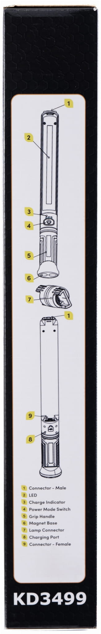 WORKSHOP TASKULAMP DOUBLE USB-C 1000LM KD3499 (B31)