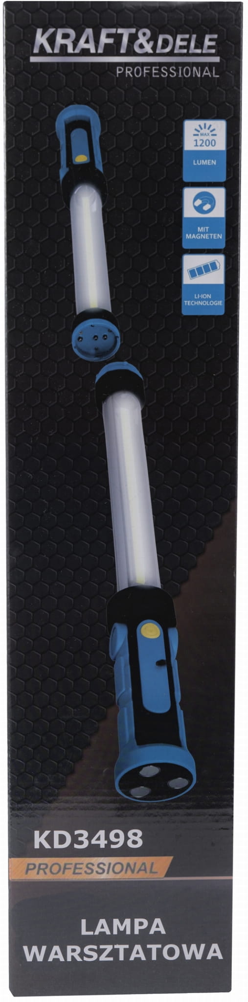 DOUBLE LED TÖÖKOJA TASKULAMP USB-C 1200LM KD3498 (C9)