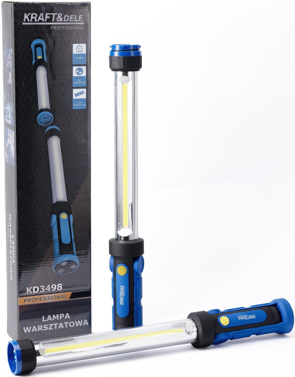 DOUBLE LED TÖÖKOJA TASKULAMP USB-C 1200LM KD3498 (C9)