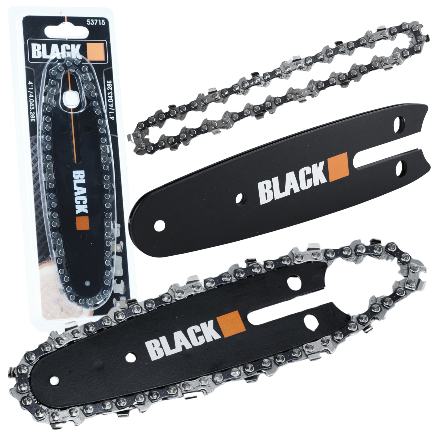 Juhtsiin mini juhtmeta oksasaele koos 4" Black ketiga