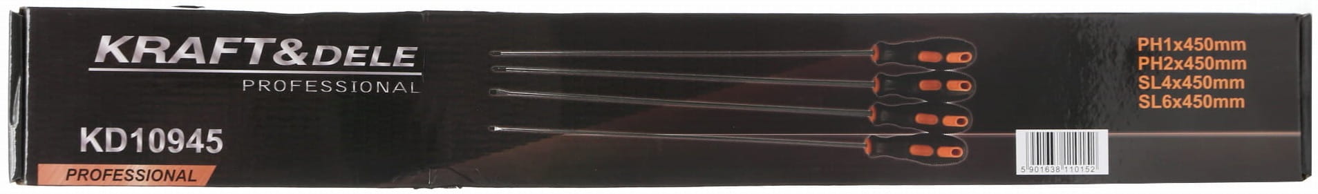 Long screwdriver set 4pcs. KD10945
