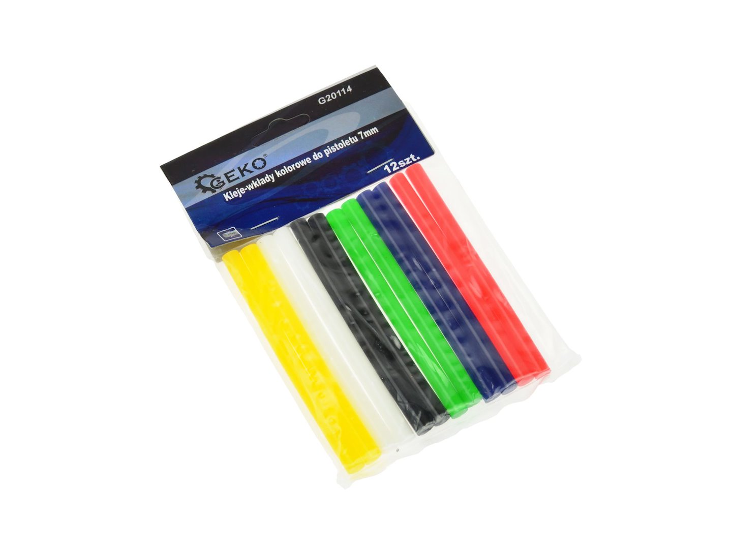 Coloured Glue Sticks 7 mm, 12 pcs for Glue Gun