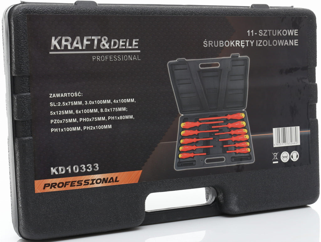 KRAFT&DELE isoleeritud kruvikeerajate komplekt 11 tk KD10333