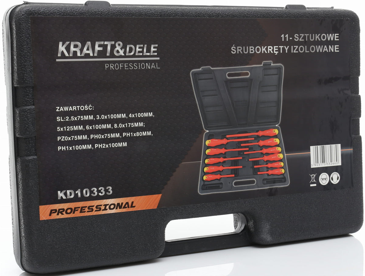 KRAFT&DELE isoleeritud kruvikeerajate komplekt 11 tk KD10333