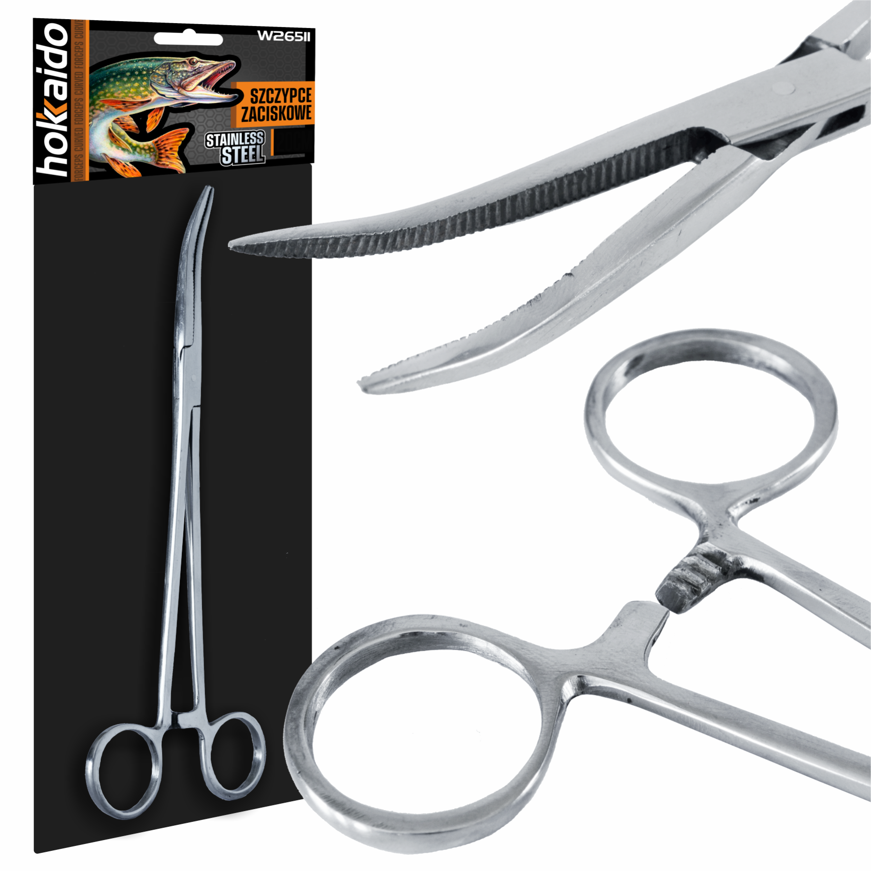 Hokkaido kõverad kalapüügipintsetid-käärid 20cm