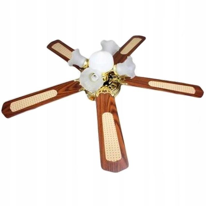 52-inch Chandelier Ceiling Fan with 5 Light Points