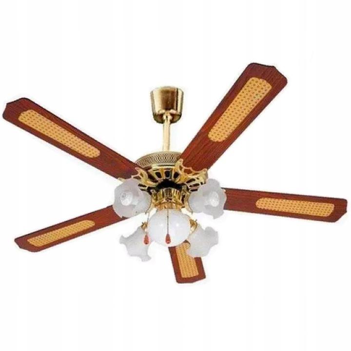 52-inch Chandelier Ceiling Fan with 5 Light Points