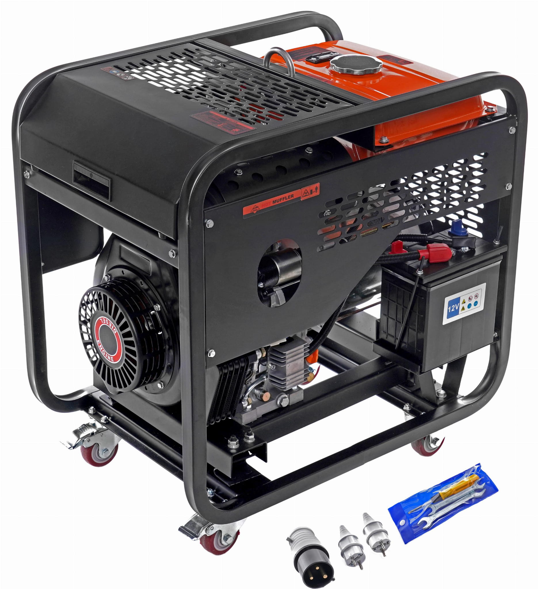 9kW generaatorikomplekti ÜHENDUS 32A 230V KD169