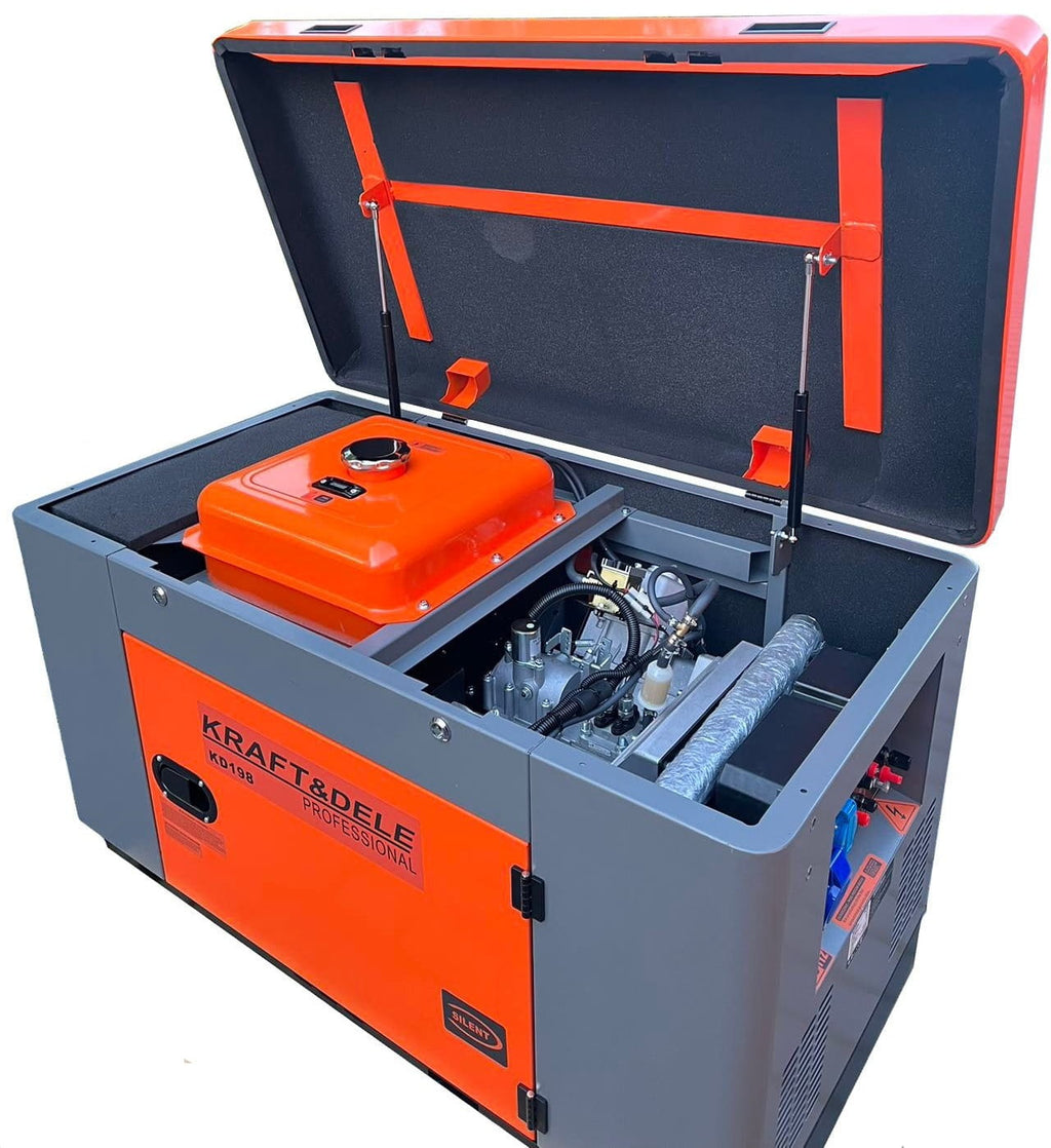 Ühefaasiline DIESEL generaatorikomplekt 14/15,5kW KD198