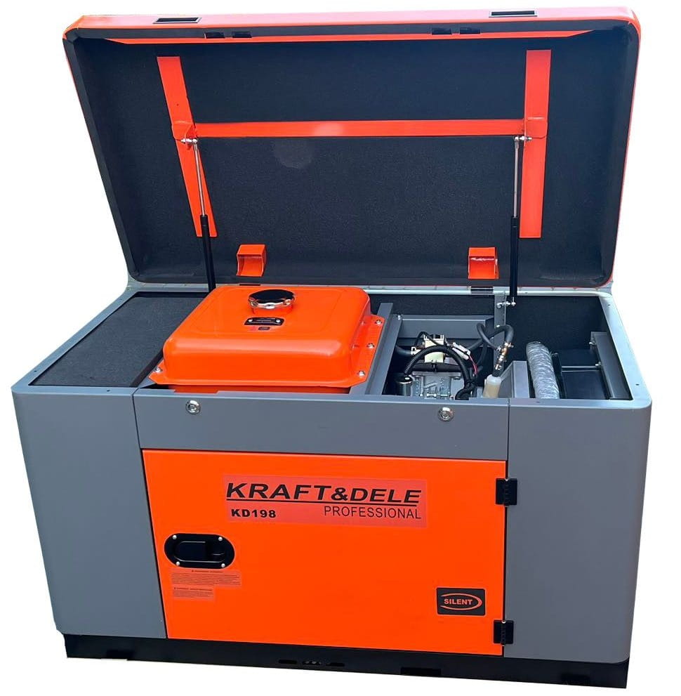 Ühefaasiline DIESEL generaatorikomplekt 14/15,5kW KD198