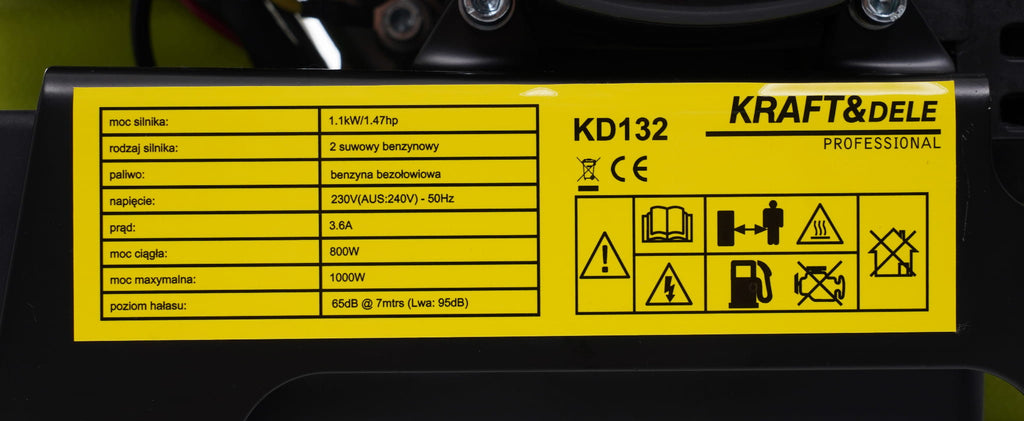 Inverter generator 1kW KD132 (D21)