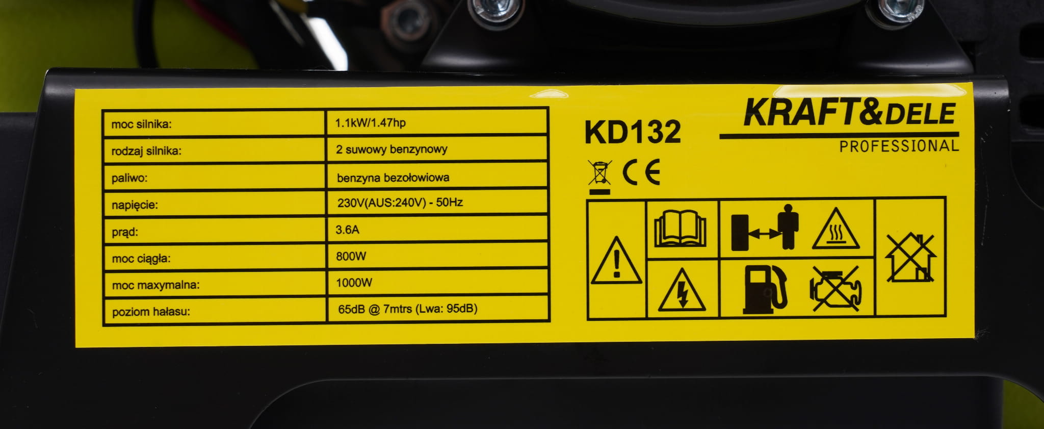 Inverter generator 1kW KD132 (D21)