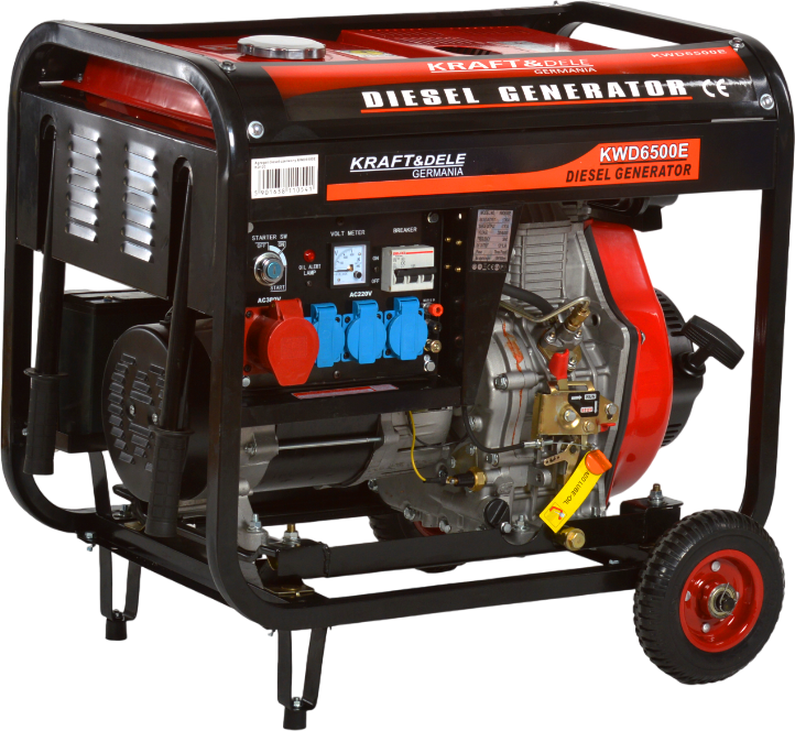 Diesel Generator 6500W 12/230/380V KD120