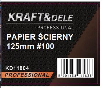 Abrasioonipaber 50 tk. ketas 125mm P100 takjakinnitusega KD11804 (VD9)