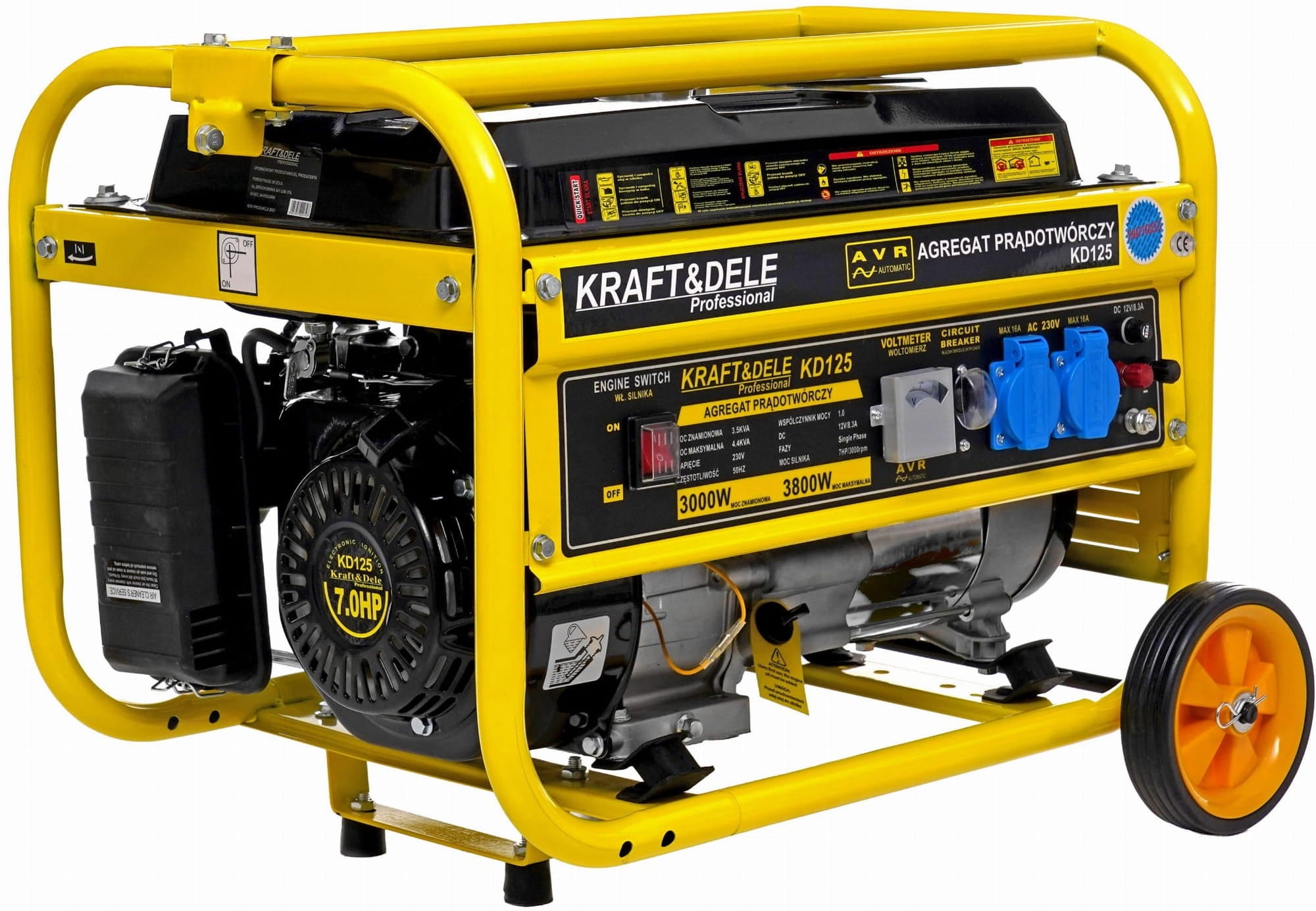 3800W 12/230V Generator KD125