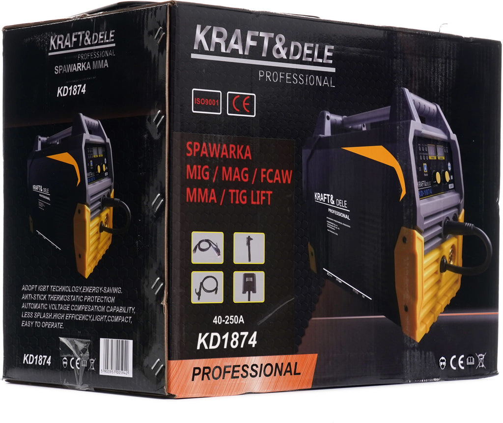 MIG/MAG/FCAW/MMA/TIG LIFT keevitusaparaat 40-250A KD1874