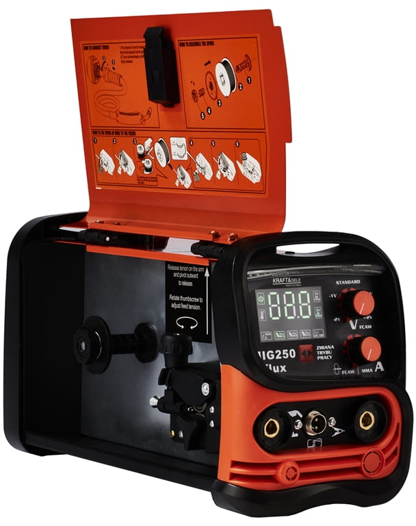 250A keevitusaparaat - MIG / MMA / LIFT TIG 3in1 KD1875 (D19)