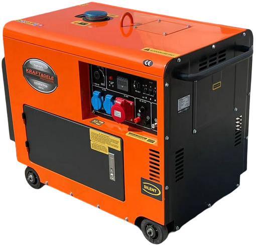 Diesel Generator 7000W 12/230/380V +ATS KD121