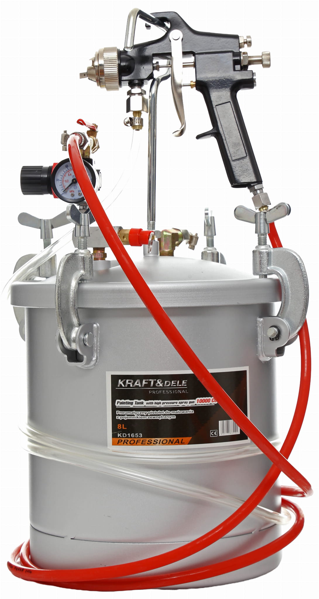 KRAFT&DELE pneumaatiline värviprits 8 l KD1653