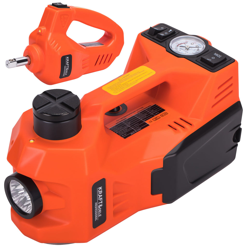 CAR LIFT HYDRAULIC POINT JACK 12V 5T + WHEEL WRENCH KD1368