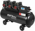 Oil-free compressor 200L 3x2200W + separator and glycerin-filled pressure gauge KD4084