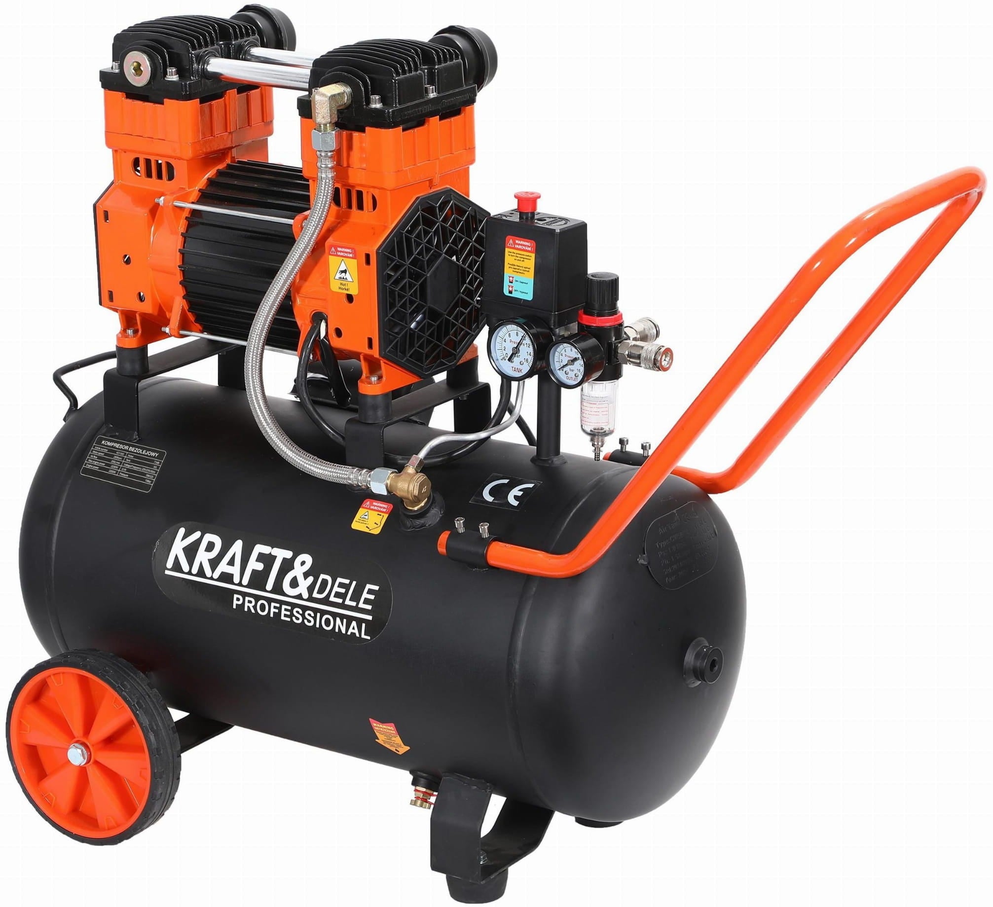 Õlivaba kompressor 2200W 50L KD1393