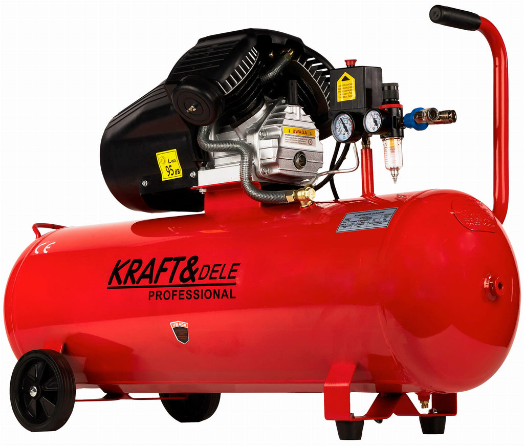 Õlikompressor 100L 2 kolvi KD1480 + separaator