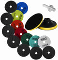 Diamond blade set grit 50 - 3000, M12 adapter, disc, gloves WDS2212 (VC13)