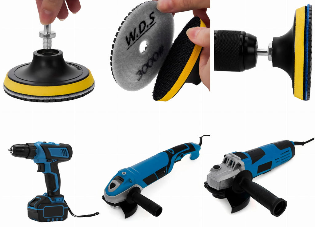 Teemantlõikeketta komplekt, karedusega 50–3000, M12 adapter, ketas, kindad WDS2212