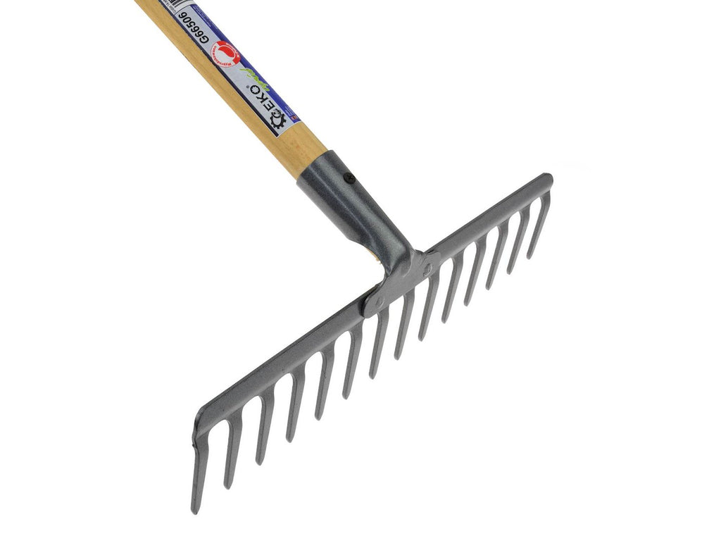 14-Tine Rake with Wood Handle