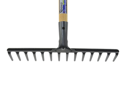14-Tine Rake with Wood Handle