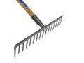 16-tine rake with wood handle