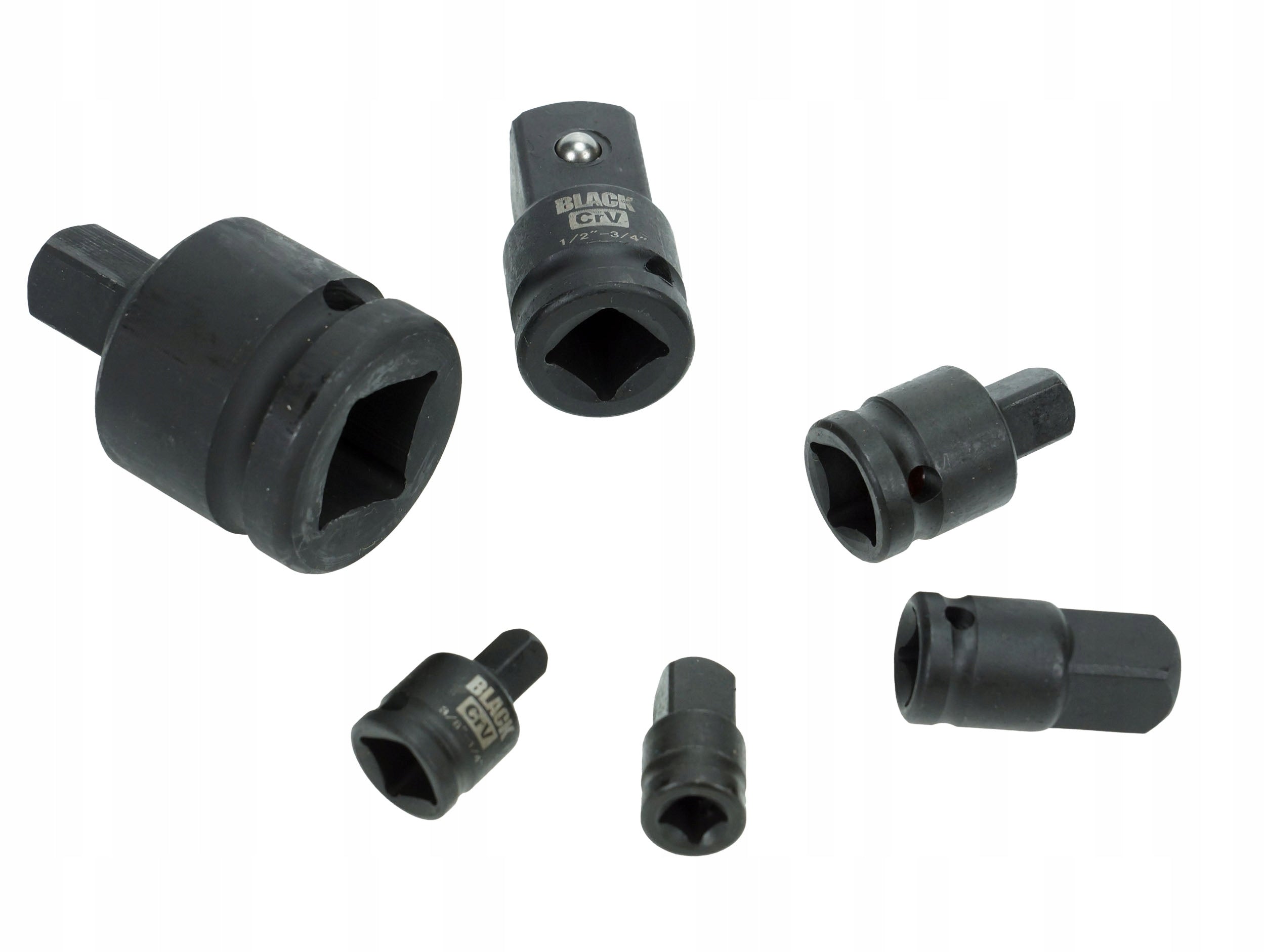 8 tk reduktsioonadapterid 1/2, 1/4, 3/8, 3/4