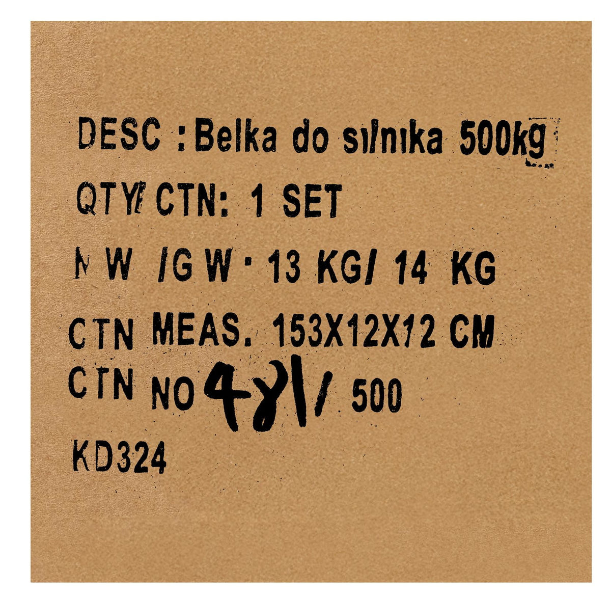 KRAFT&DELE mootori riputustala 500 kg KD324