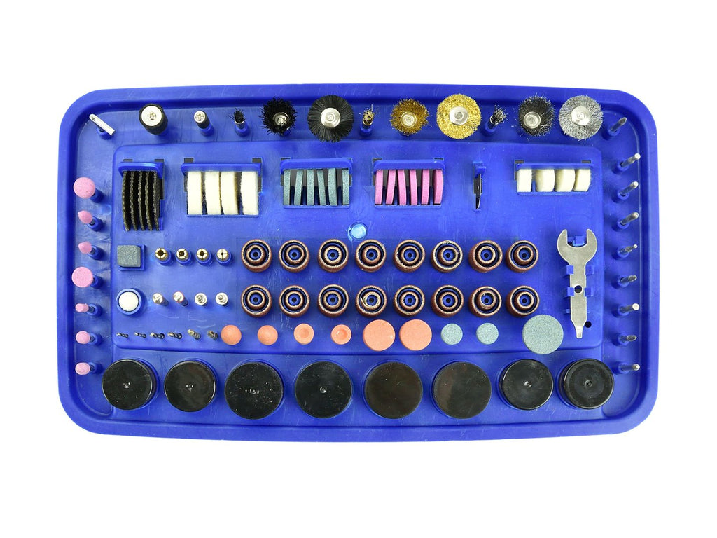 Rotary Tool with Flex Shaft and 222-Piece Accessories Assortment