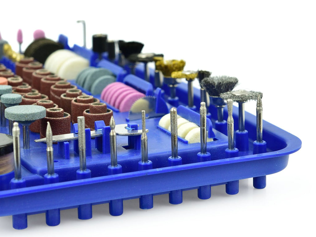 Rotary Tool with Flex Shaft and 222-Piece Accessories Assortment