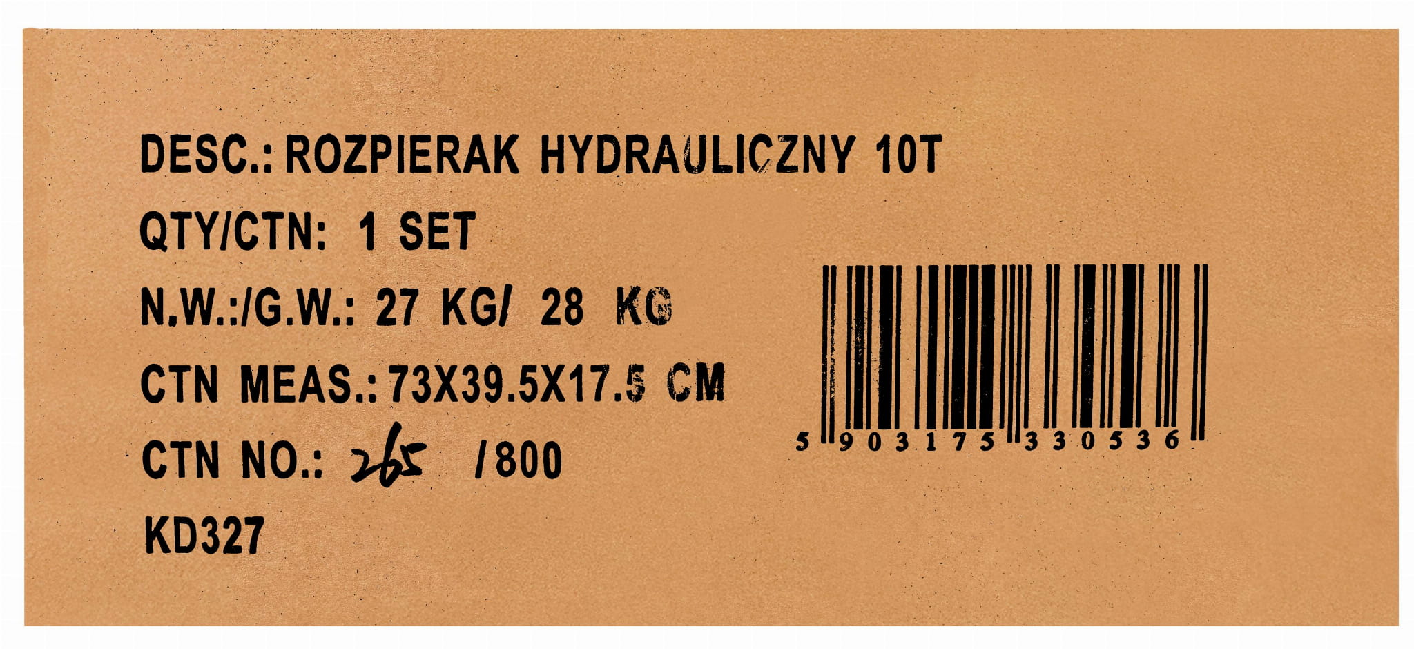 10T Hydraulic Spreader KD327