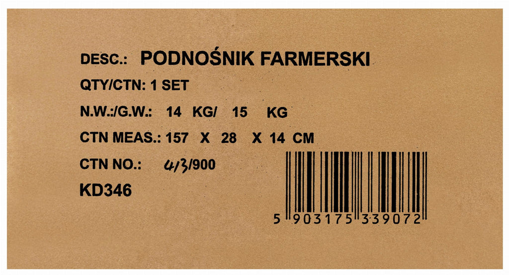 KRAFT&DELE kõrgtõste-tungraud 60″ 3 t KD346