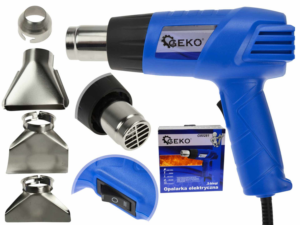 Heat Gun 2000W + 4 pcs accessories