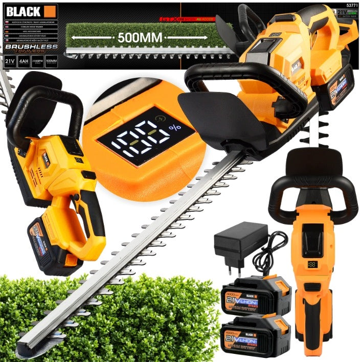 BLACK 53771 cordless hedge trimmer set