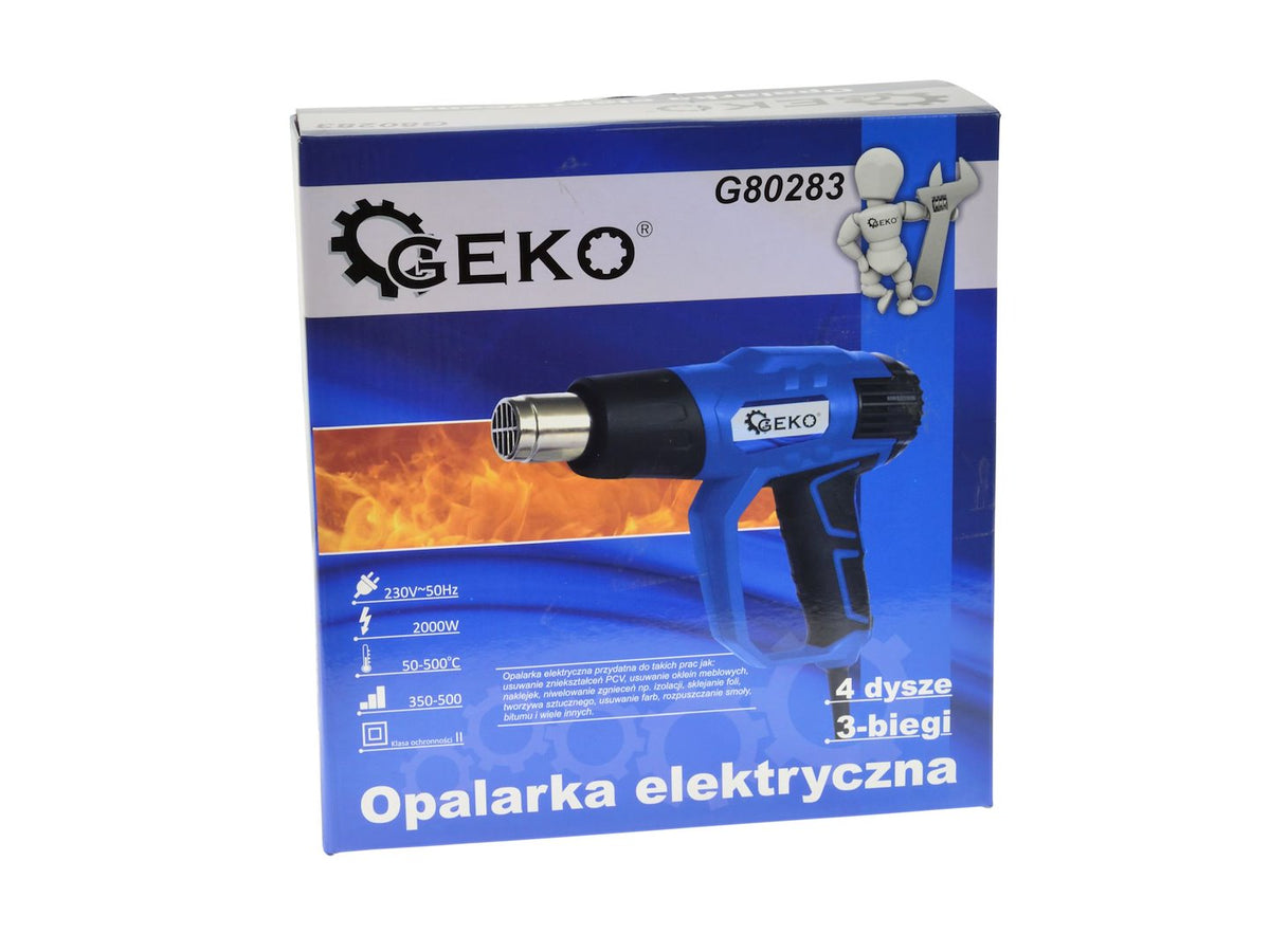 2000W Heat Gun with Power Adjustment + 4 pcs Accessories