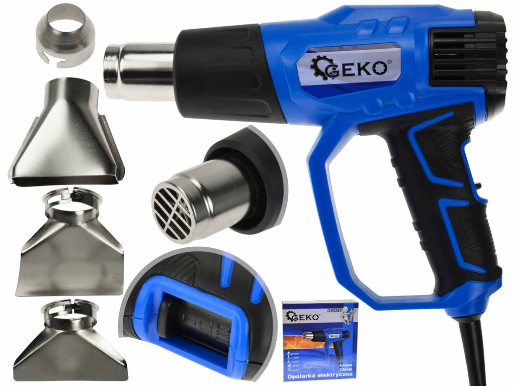 2000W Heat Gun with Power Adjustment + 4 pcs Accessories