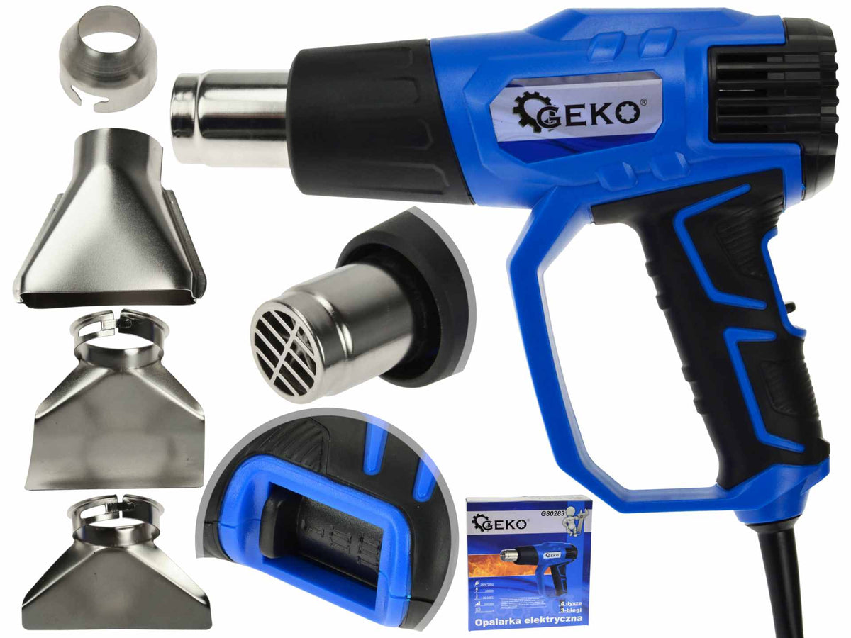 2000W Heat Gun with Power Adjustment + 4 pcs Accessories